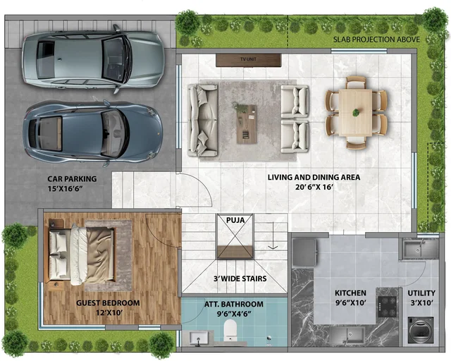 Gravity Smera Gardens Block 10R East 2,406 sq.ft. 4 BHK villa floor plan Gravity Smera Gardens Block 10R East 2,406 sq.ft. 4 BHK villa floor plan